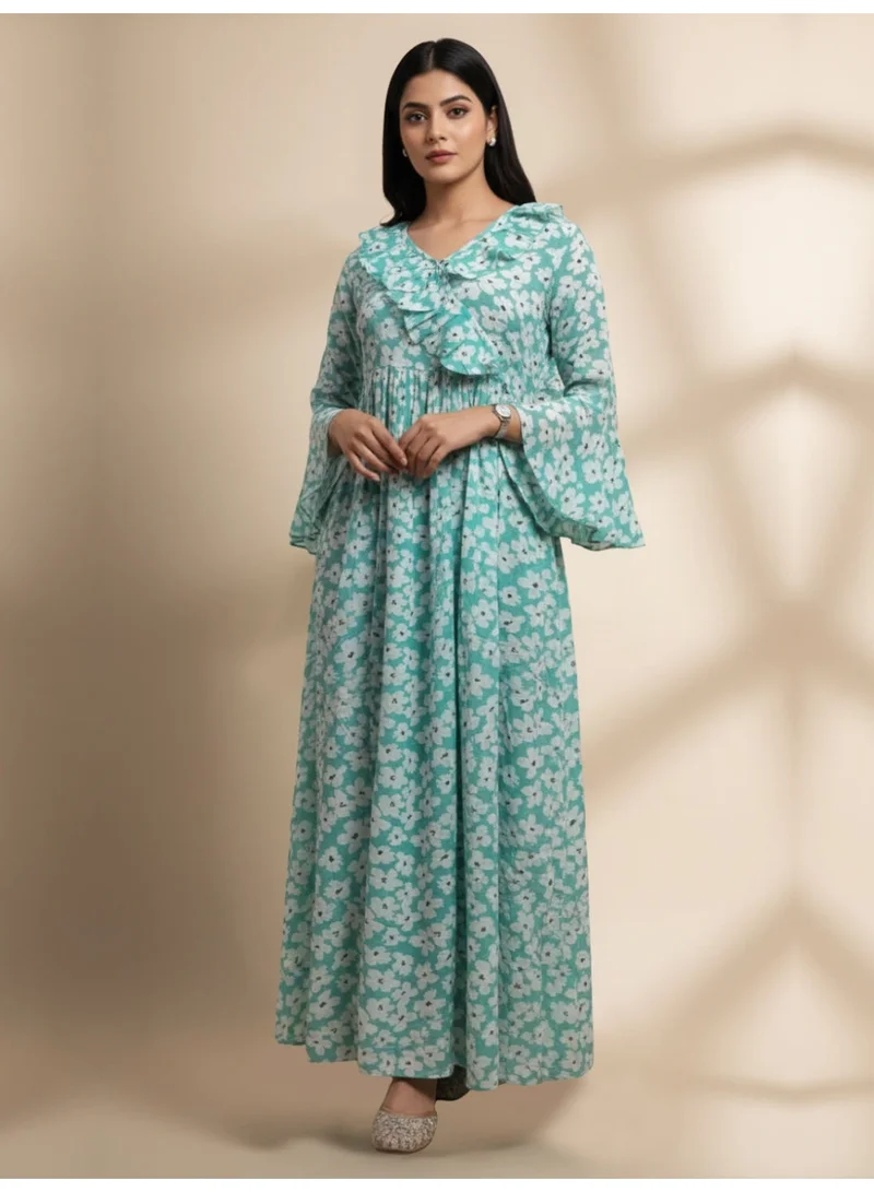 Alaya Women Printed  Cotton Jalabiya-AL4008